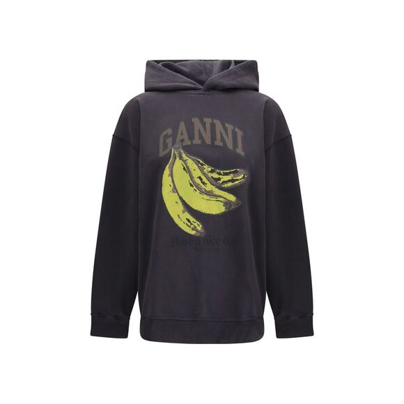 GANNI Sweaters - Ganni Women Banana Graphic Hoodie